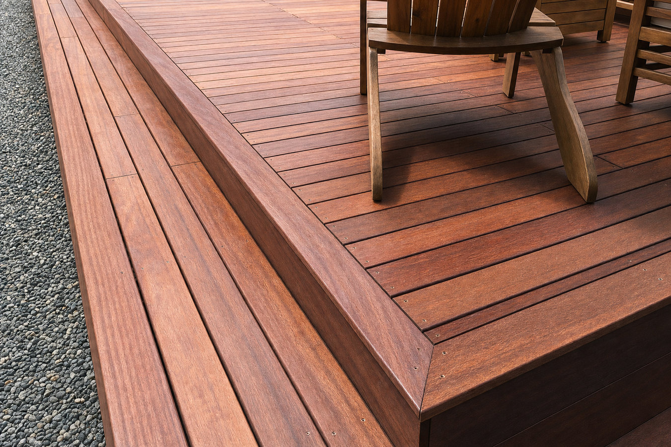 Cedar wood deck construction in North Lauderdale, FL